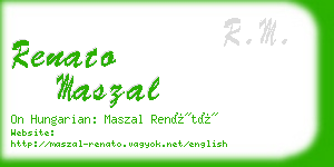 renato maszal business card